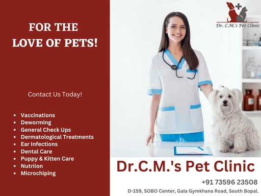 Looking for a reliable veterinarian near you? Dr.C.M.'s Pet Clinic, South Bopal, Ahmedabad