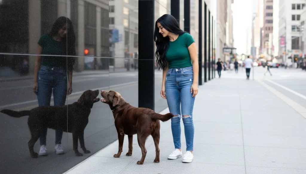 Why Dogs Bark at Reflections or Shadows — The Instinctive Confusion Behind This Common Behavior